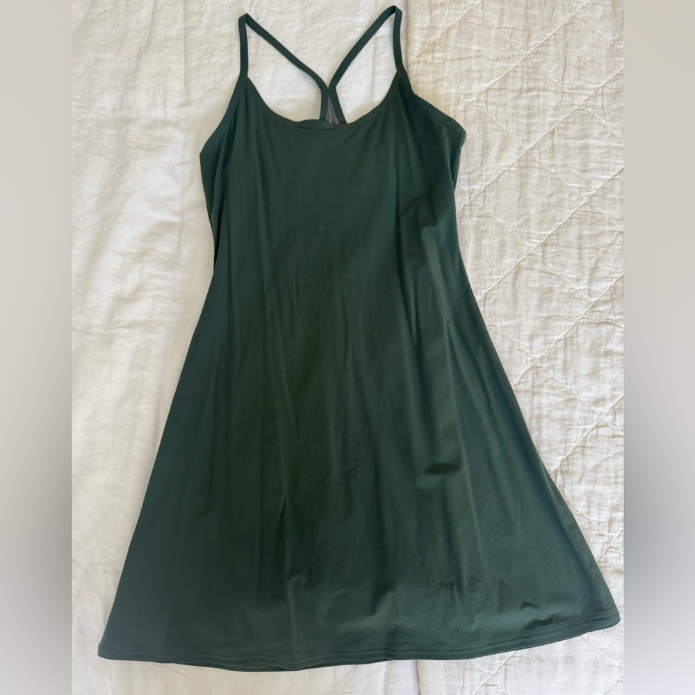 Outdoor Voices The Exercise Dress, Tennis Dress, green, size XS